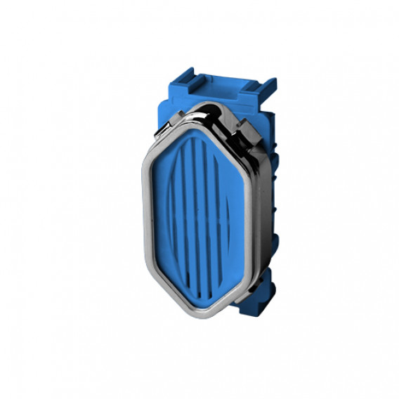 Modulo Campainha Cigarra (som) - Dicompel Novara Azul Fosco cromado